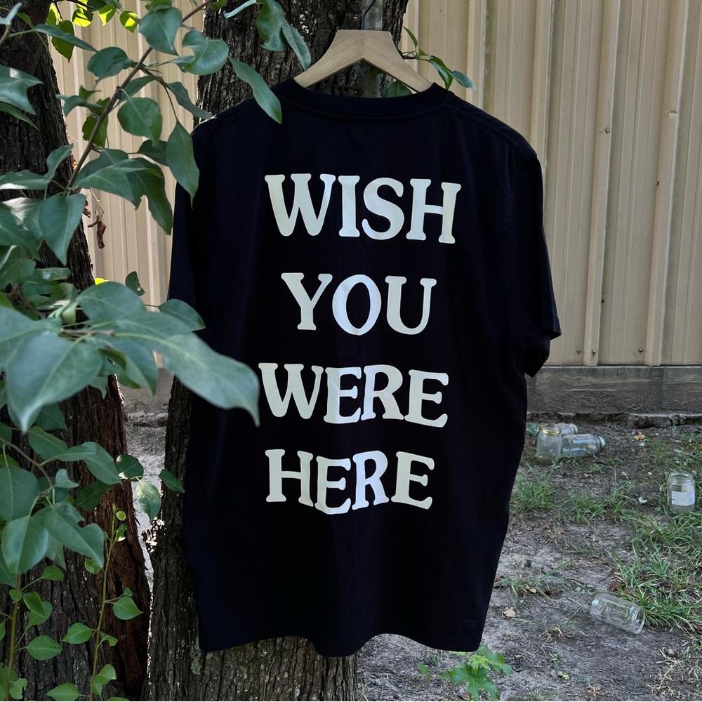 Authentic Astroworld ‘Wish You Were Here’ Black T-Shirt